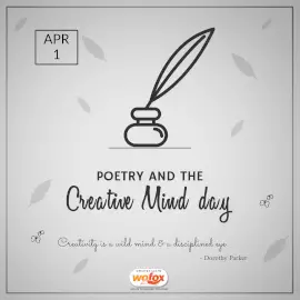 Online Editable Poetry and the Creative Mind Day April 1 Instagram Post Online Editable Poetry and the Creative Mind Day April 1 Instagram Post