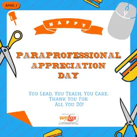 Online Editable Happy Paraprofessional Appreciation Day Instagram Post Online Editable Happy Paraprofessional Appreciation Day Instagram Post