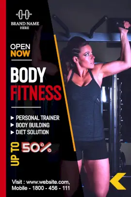 Online editable Personal Fitness Training Offers Pinterest Graphic