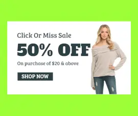 Online Editable Neon Green Season Sale Facebook Post