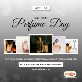 Online Editable National Perfume Day April 14 Social Media Post