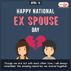 Online Editable Happy National Ex-Spouse Day April 14 Instagram Post