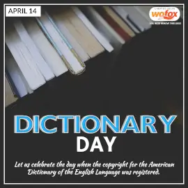Online Editable Dictionary Day April 14 Instagram Post