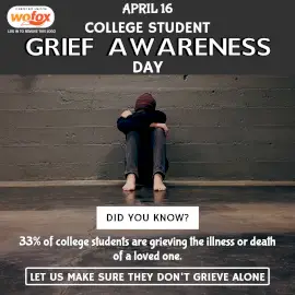 Online Editable College Student Grief Awareness Day Instagram Post