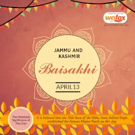 Online Editable Baisakhi (Vaisakhi) in India April 13 Instagram Post