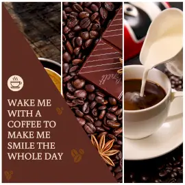 Online Editable Coffee and Chocolate Quotes 3 Grid Photo Collage