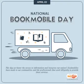 Online Editable National Bookmobile Day Social Media Post