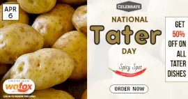 Online Editable National Tater Day March 31 Instagram Post