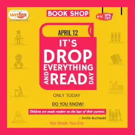 Online Editable Drop Everything and Read Day April 12 Instagram Post Online Editable Drop Everything and Read Day April 12 Instagram Post