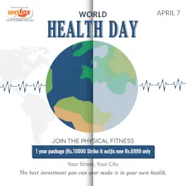 Online Editable World Health Day April 7 Social Media Post