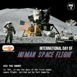 Online Editable International Day of Human Space Flight April 12 Instagram Post Online Editable International Day of Human Space Flight April 12 Instagram Post