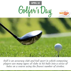 Online Editable Golfer's Day April 10 Instagram Post