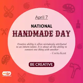 Online Editable National Handmade Day Instagram Post