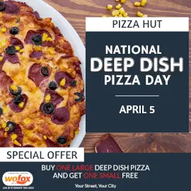 Online Editable National Deep Dish Pizza Day April 5 Instagram Post