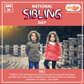 Online Editable National Siblings Day April 10 Instagram Post