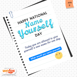 Online Editable National Name Yourself Day April 9 Instagram Post