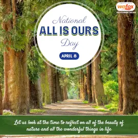 Online Editable National All Is Ours Day April 8 Instagram Post