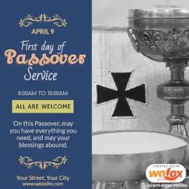 Online Editable First day of Passover Instagram Post