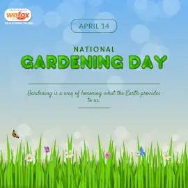 Online Editable National Gardening Day April 14 Social Media Post