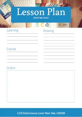 Online Editable High School Life Skills Lesson Plan