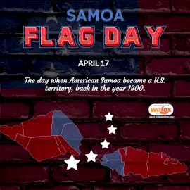 Online Editable Flag Day in American Samoa April 17 Instagram Post