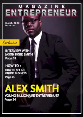 Online Editable Youngest Billionaire Entrepreneur Magazine Cover