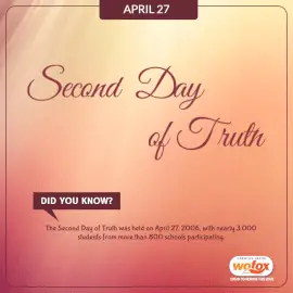 Online Editable Second Day of Truth April 27 Social Media Post