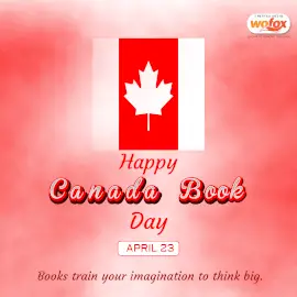Online Editable Canada Book Day on April 23 Instagram Post