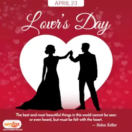 Online Editable Lover's Day April 23 Social Media Post