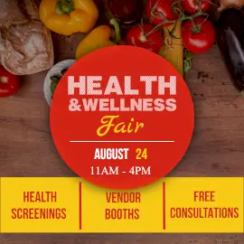 Online Editable Health and Wellness Fair Instagram Post