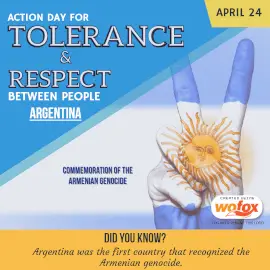 Online Editable Action Day for Tolerance and Respect between People in Argentina April 24 Instagram Post