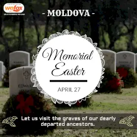 Online Editable Memorial Easter in Moldova Instagram Post