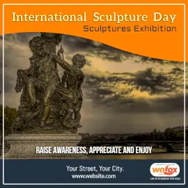 Online Editable International Sculpture Day Instagram Post