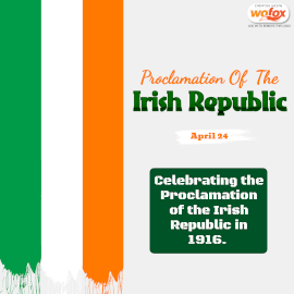 Online Editable Proclamation of the Irish Republic April 24 Instagram Post