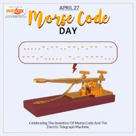 Online Editable Morse Code Day Awareness on April 27 Instagram Post