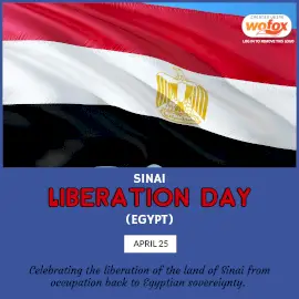 Online Editable Sinai Liberation Day in Egypt April 25 Instagram Post