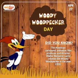 Online Editable Happy Woody Woodpecker Day April 27 Instagram Post