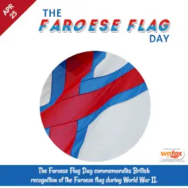Online Editable The Faroese Flag Day in Faroe Islands April 25 Instagram Post
