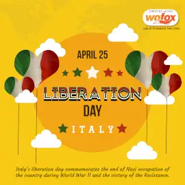 Online Editable Liberation Day in Italy April 25 Instagram Post