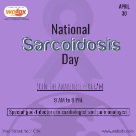 Online Editable National Sarcoidosis Day April 30 Instagram Post