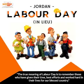 Online Editable Labour Day (in lieu) in Jordan Instagram Post