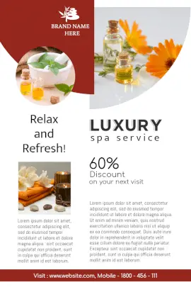 Online Editable Luxury Spa Service Pinterest Graphic