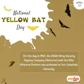 Online Editable National Yellow Bat Day April 21 Instagram Post