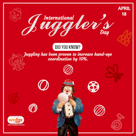Online Editable International Jugglers Day April 18 Instagram Post