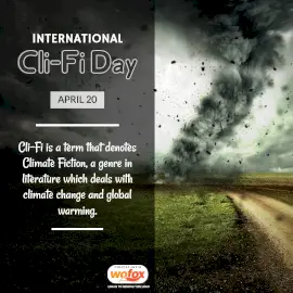 Online Editable International Cli-Fi Day April 20 Instagram Post