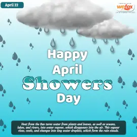 Online Editable April Showers Day April 22 Instagram Post