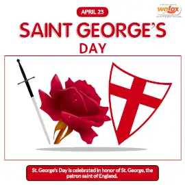 Online Editable Saint George's Day in England April 23 Instagram Post