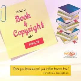 Online Editable World Book and Copyright Day April 23 Instagram Post