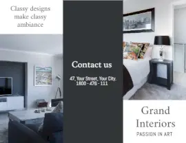 Online Editable Grand Interior Business Brochure