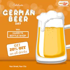 Online Editable Celebrate German Beer Day April 23 Social Media Post